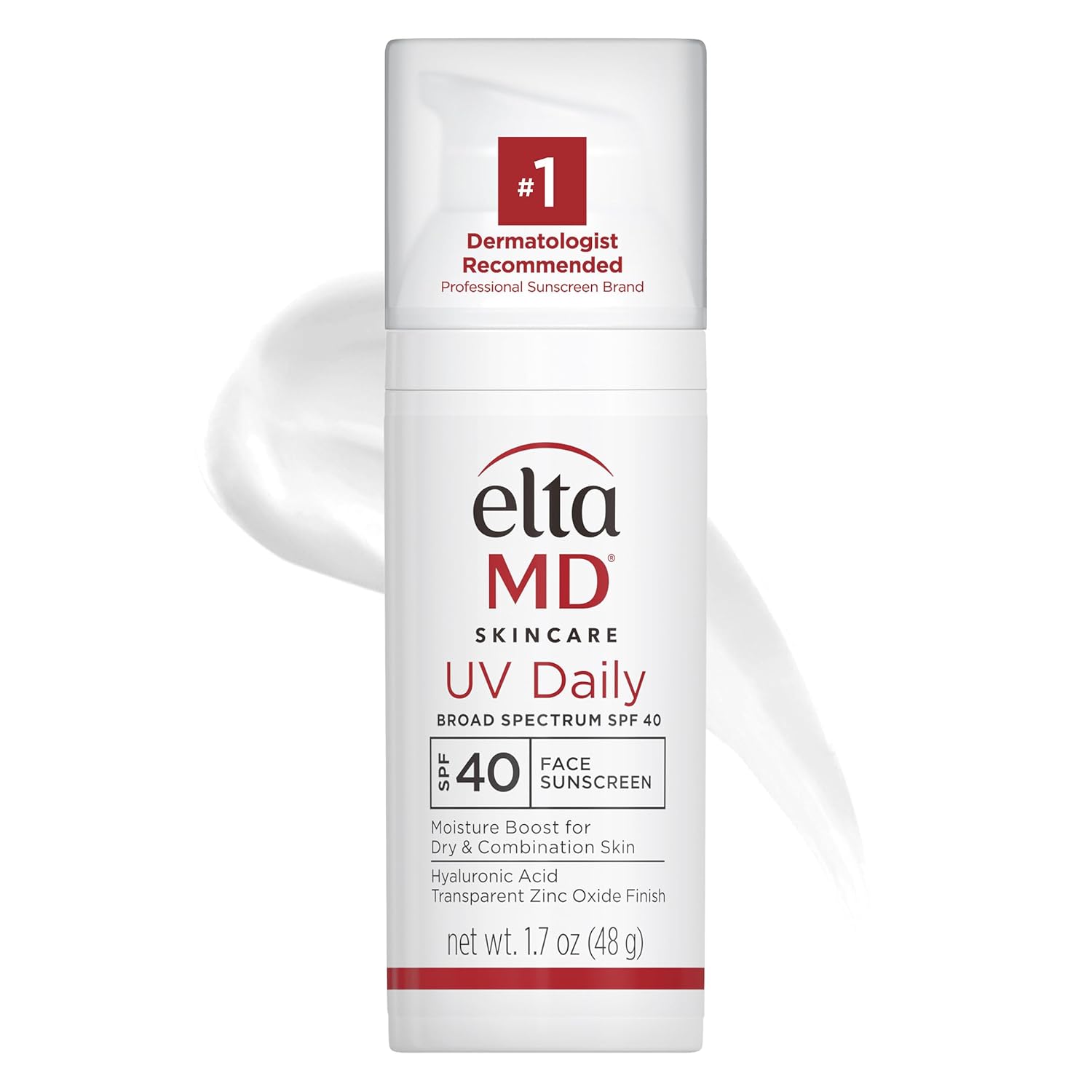 Eltamd Uv Daily Spf 40 Face Sunscreen Moisturizer With Zinc Oxide, Daily Face Moisturizer With Spf, Sunscreen, 0.5 Oz Pump