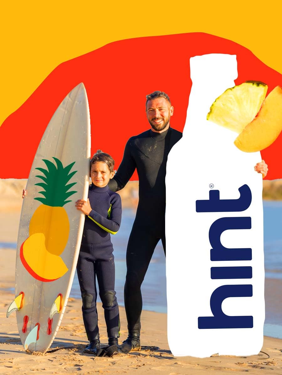 Hint Flavored Bottled Water, Pineapple Peach - Purified Water Beverages With Zero Calories, Natural Flavors, And Sugar Free - 16 Fl Oz (Pack Of 12)