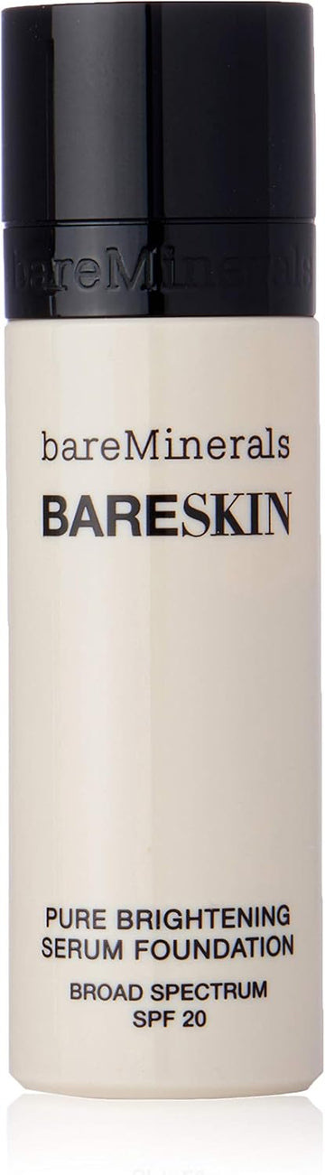 bareMinerals Bareskin Pure Brightening Serum Foundation Spf 20 Bare Porcelain 01 For Women 1 Oz Foundation, 30 millilitre