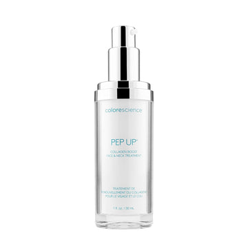 Colorescience Pep Up Collagen Renewal Face & Neck Treatment, Promotes Collagen And Elastin Production, 10 Peptides To Defend Against Signs Of Aging