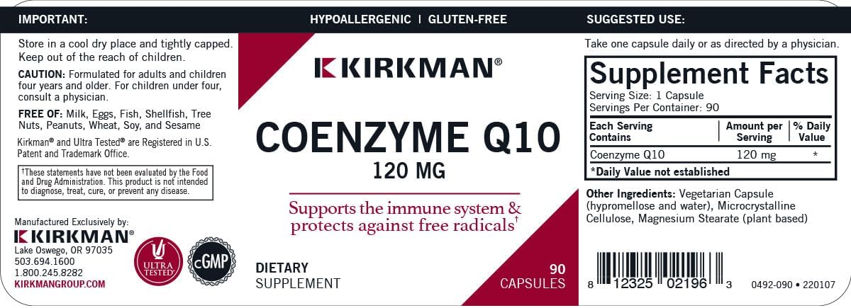 Coenzyme Q10 120 Mg Capsules - Hypo - 90 Ct : Health & Household