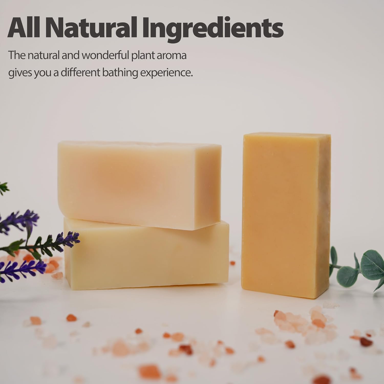 Mayjam Natural Botanical Bar Soap With Essential Oil, Vitamin E, Pure Plant Oil Bath Body Soap- Lemongrass,Tea Tree, Roman Chamomile Rich Creamy For Men, Women All Skin Type : Beauty & Personal Care