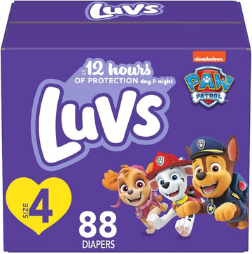 Luvs Diapers - Size 4, 88 Count, Paw Patrol Disposable Baby Diapers