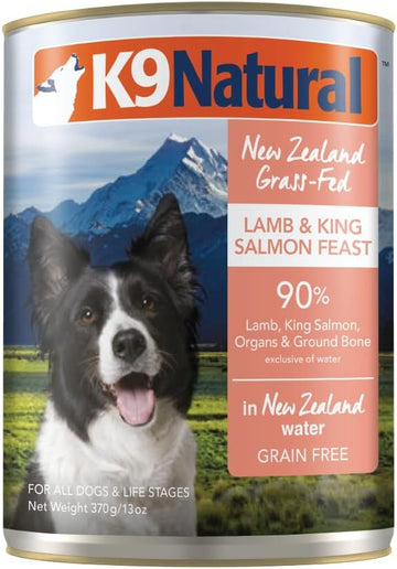 K9 Natural, Bpa-Free & Gelatin-Free Canned Dog Food, Lamb & Salmon, 13 Ounce