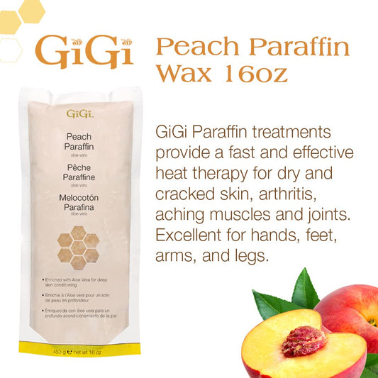 GIGI Peach Paraffin Wax With Aloe Vera