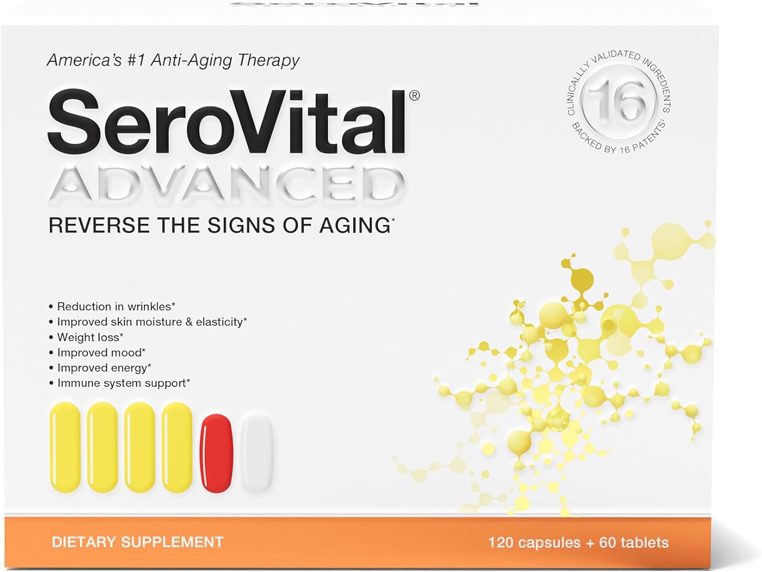 Serovital Advanced For Women - Anti-Aging Supplement For Women - Hgh Supplements For Women - Skin Benefits, Energy, And Sleep - 30 Servings