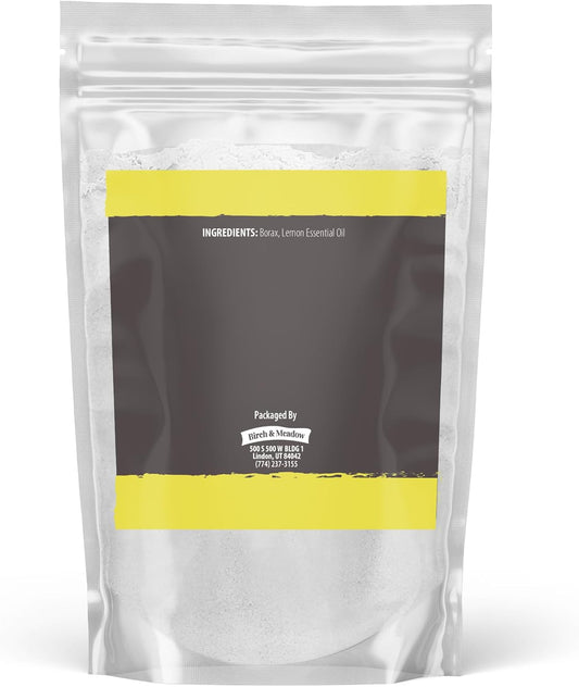 Birch & Meadow Borax With Lemon Essential Oil, 1.5 Lb, Fresh Scent, Cleaning & Laundry