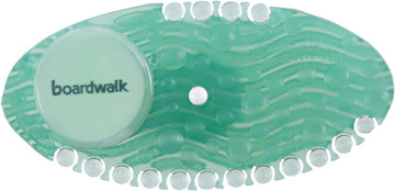Boardwalk BWKCURVECME Solid Curve Air Freshener - Cucumber Melon Fragrance, Green (10/Box)