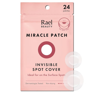 Rael Pimple Patches, Miracle Invisible Spot Cover - Hydrocolloid Acne Pimple Patches For Face, Blemishes And Zits Absorbing Patch, Breakouts Treatment Skin Care, Facial Stickers, 2 Sizes (24 Count)