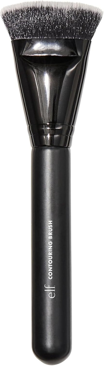E.L.F. Contouring Brush, Dense, Soft, Synthetic, Lightweight, Versatile, Contours, Sculpts, Defines, Blends, Targets Cheekbones, Forehead & Jawline, Wet Or Dry Product