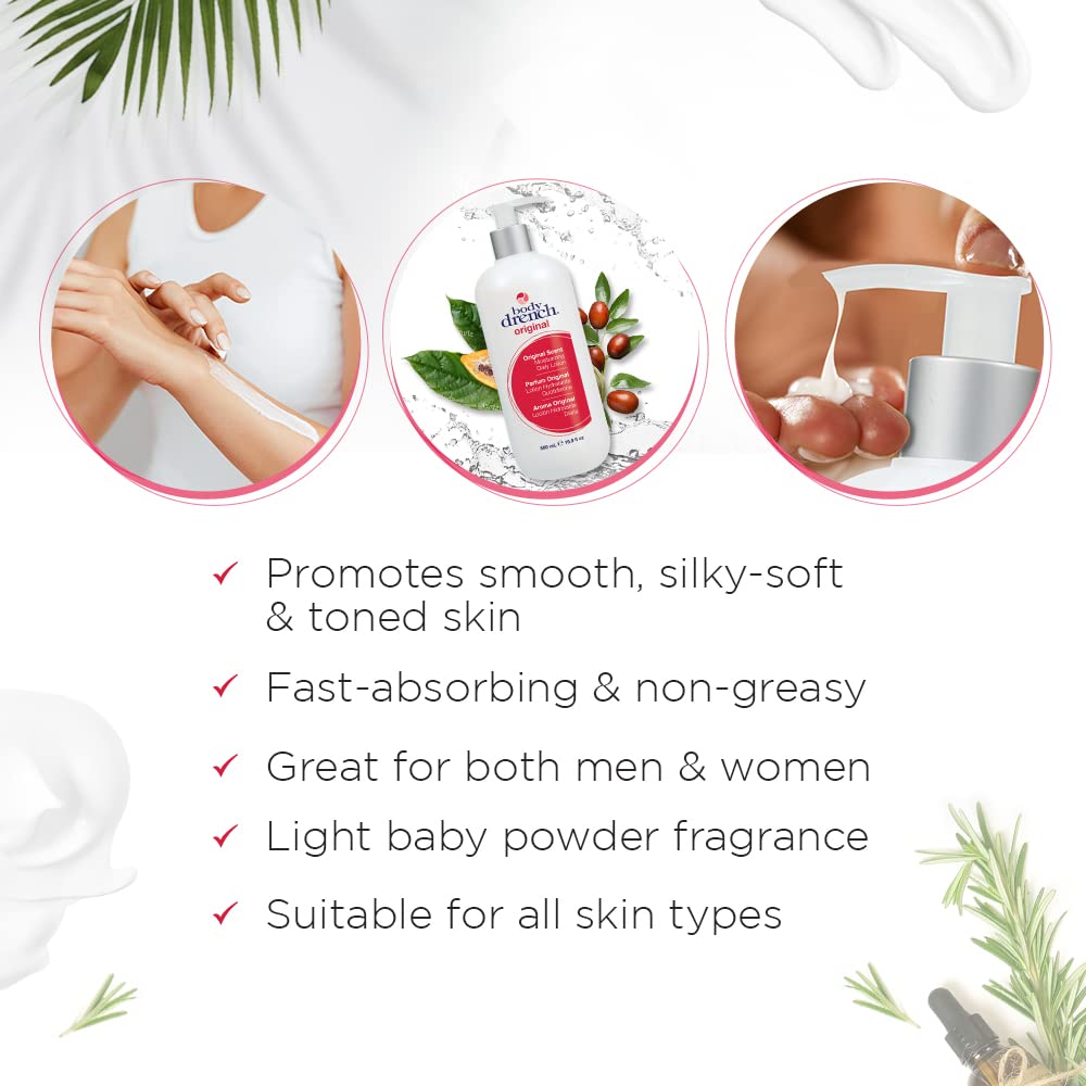 Body Drench Moisturizing Lotion For All Skin Types, 16.9Oz : Perlier : Beauty & Personal Care