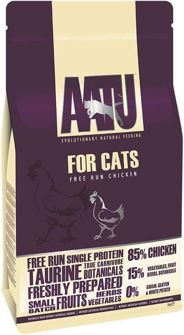 AATU 85/15 Dry Cat Food, Chicken, High Protein, Grain Free Recipe, No Artificial Ingredients, 1 kg?27296
