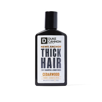 Duke Cannon News Anchor Thick 2-In-1 Hair Wash (Cedar),10 Ounces