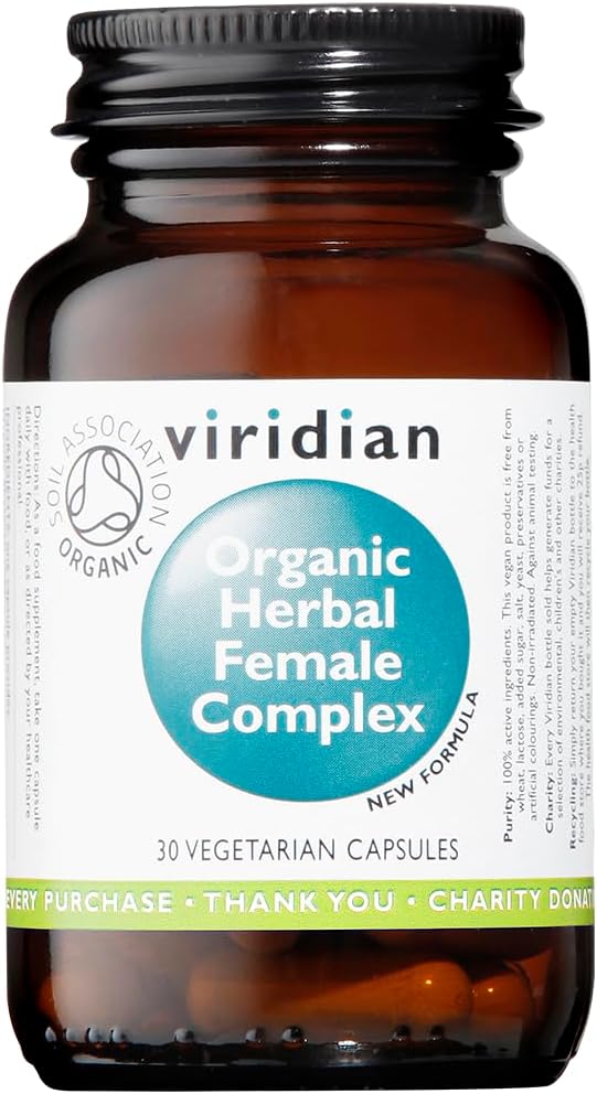 Viridian Organic Herbal Female Complex 30 Vegi Caps