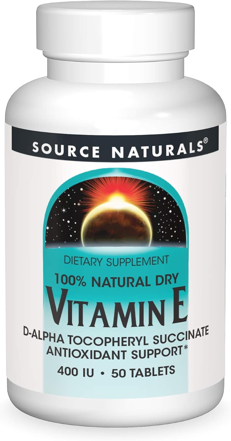 Source Naturals Vitamin E, 400 Iu Fat-Soluble Antioxidant - 50 Tablets