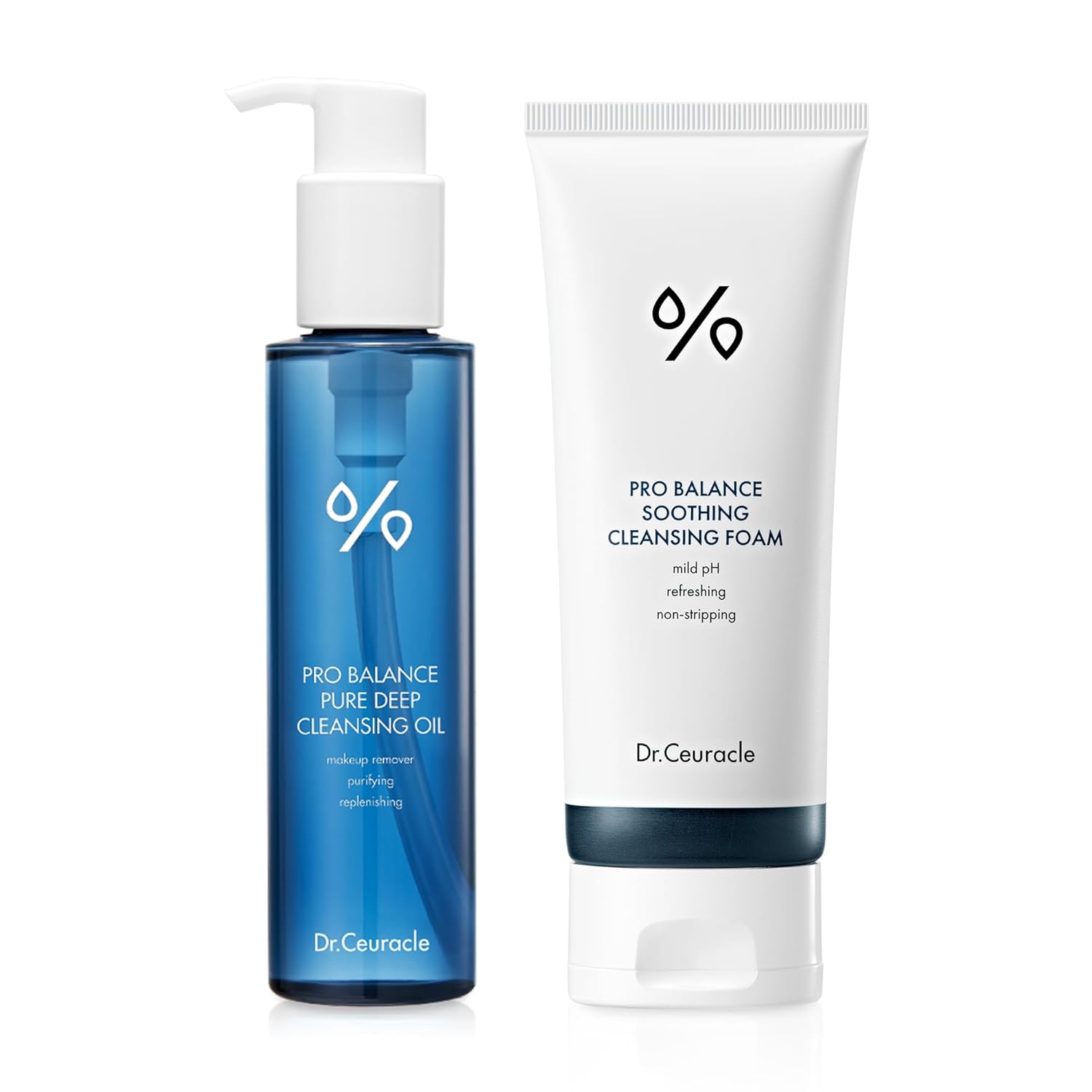 Leegeehaam Dr.Ceuracle Exclusive Bundle - Pro Balance Pure Deep Cleasning Oil & Soothing Cleansing Foam