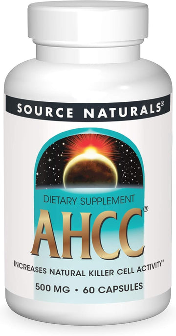 Source Naturals AHCC 500 mg Increases Natural Killer Cell Activity - 60 Capsules