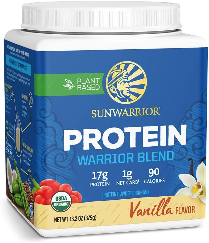 Sunwarrior - Warrior Blend, Plant Based, Raw Vegan Protein Powder with