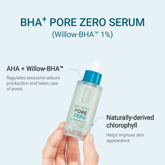 Be The Skin Bha+ Pore Zero Serum 1.01 Fl Oz / 30 Ml | Facial Serum For Pore Care And Sebum Control | For Sensitive And Combination Skin