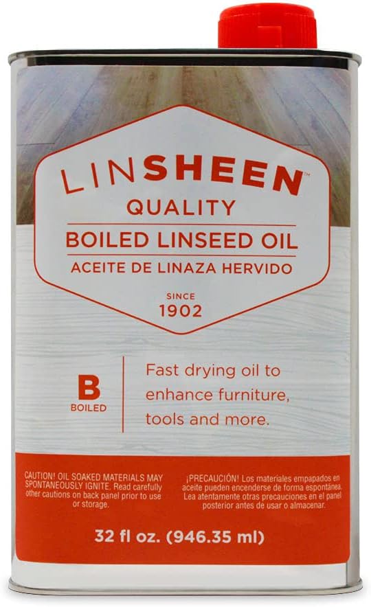 Boiled Linseed Oil – Fast Drying Flaxseed Wood Treatment to Rejuvenate and Restore Outdoor and Indoor Wood Furniture, Floors and Sports Equipment, Quart