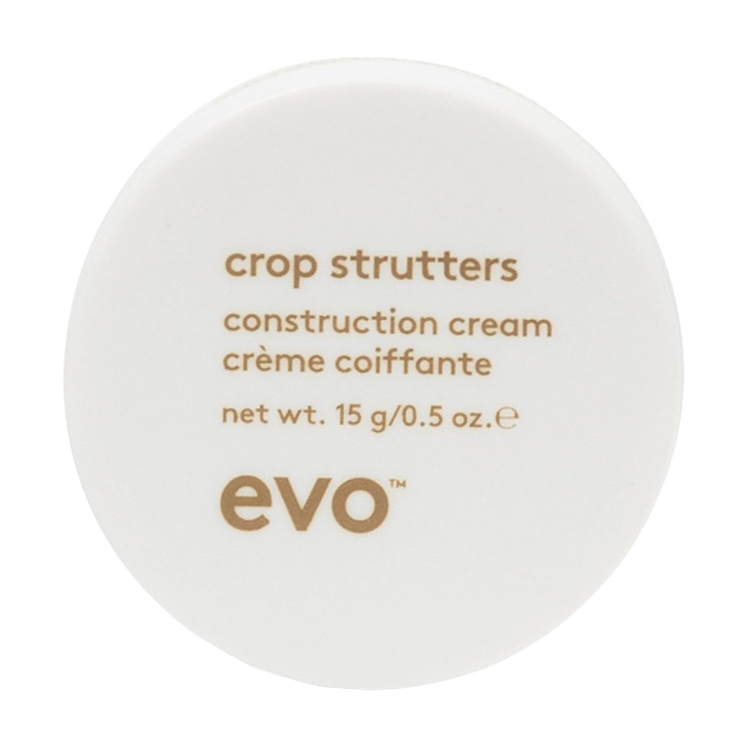 Evo Crop Strutters Construction Cream - Medium Hold Smoothing Hair Cream - Supports And Provides Definition With Medium Shine