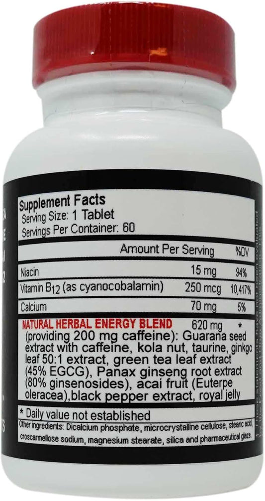 Up Your Gas Energy Blaster Tablets, 60-Count Bottles (Pack Of 2)