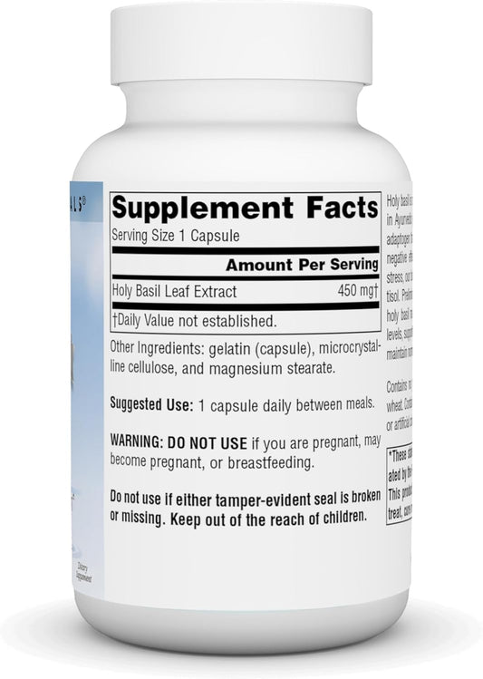 Source Naturals Serene Science Holy Basil Extract, Adrenal Support* 450 Mg - 60 Capsules