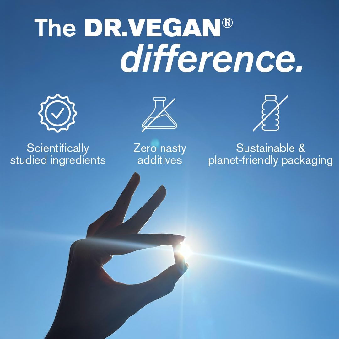 Daily Vitamin B12, 2000ug | High Strength Energy Support | 30 Vegan Capsules | One-A- Day | DR.VEGAN : Amazon.co.uk: Health & Personal Care