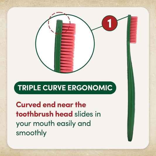Euthymol Whitening Toothbrush (White), Compact Small Full Head, High-Strength Micro Soft Bristles, Deep Cleaning, Sensitive Gums Teeth, Daily Oral Enamel Dental Care