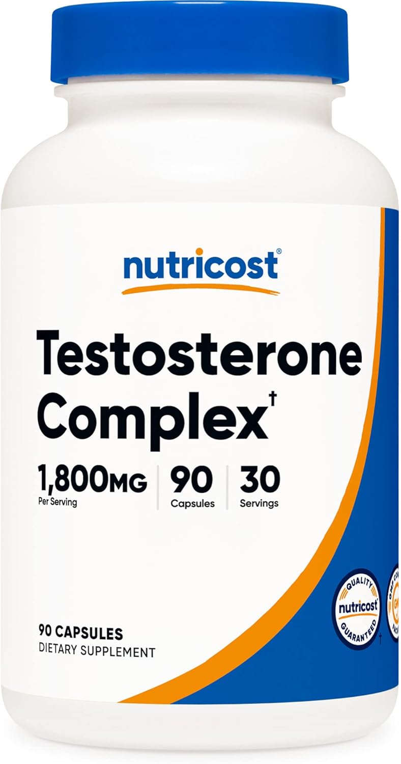 Nutricost Testosterone Support Complex (90 Capsules) -1800mg Per Serving