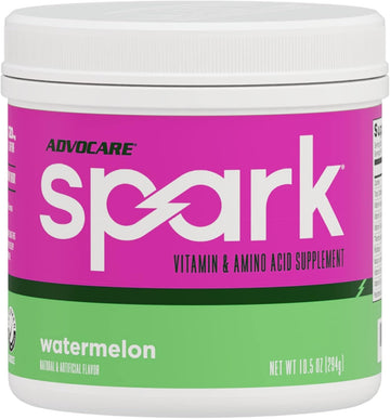 Advocare Spark Vitamin & Amino Acid Supplement - Focus & Energy Drink Powder Mix With Vitamin A, B-6, C & E - Also Includes L-Carnitine & L-Tyrosine - Watermelon, 10.5 Oz