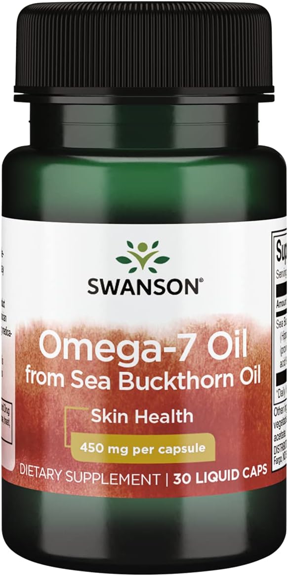 Swanson Omega-7 Oil From Sea Buckthorn Oil 450 Mg 30 Liq Caps