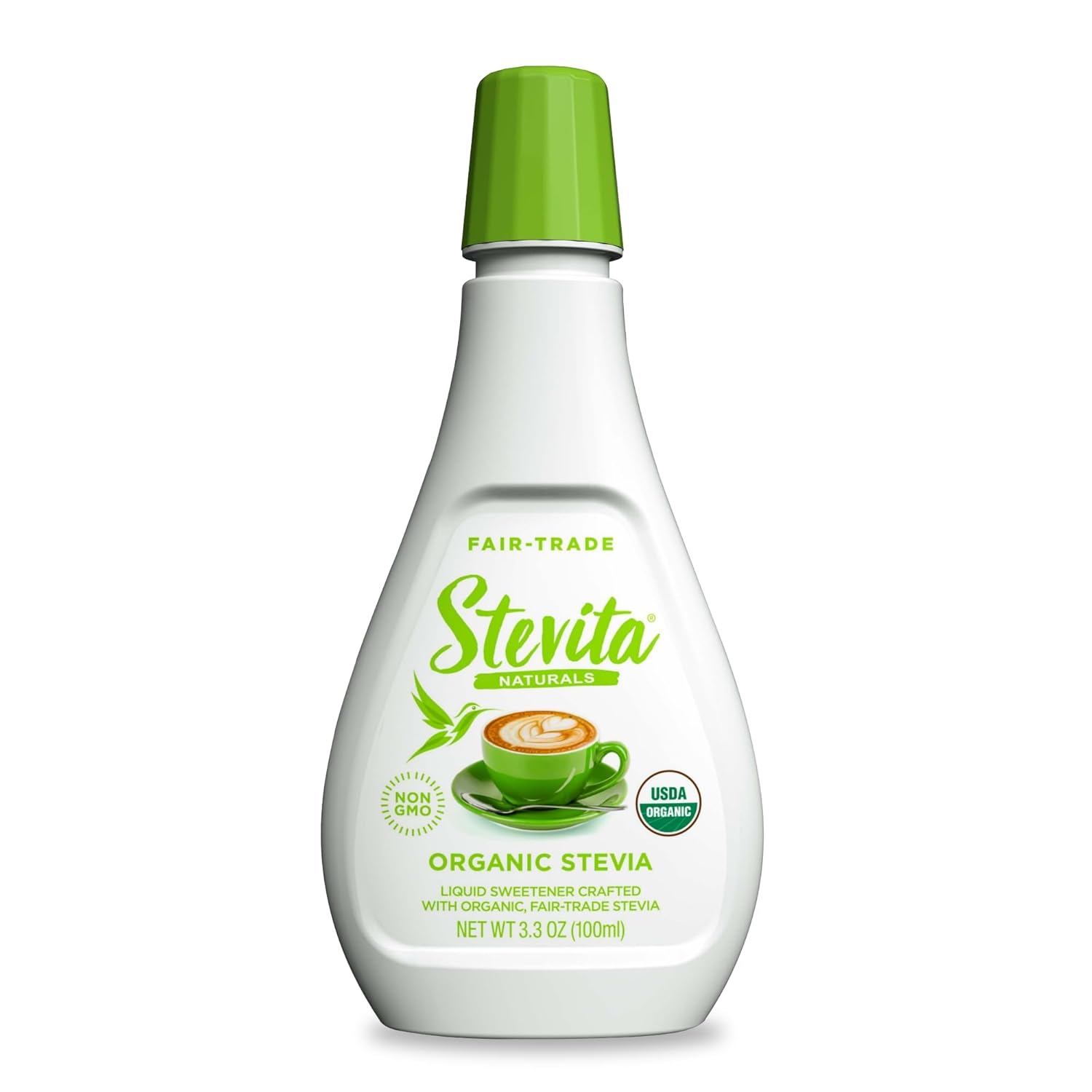 Stevita Organic Liquid Stevia - 3.3 Oz, Pack Of 3 - All-Natural Sweetener, Zero Calories - Usda Organic, Non-Gmo, Vegan, Kosher, Keto, Paleo, Gluten Free - 1500 Total Servings