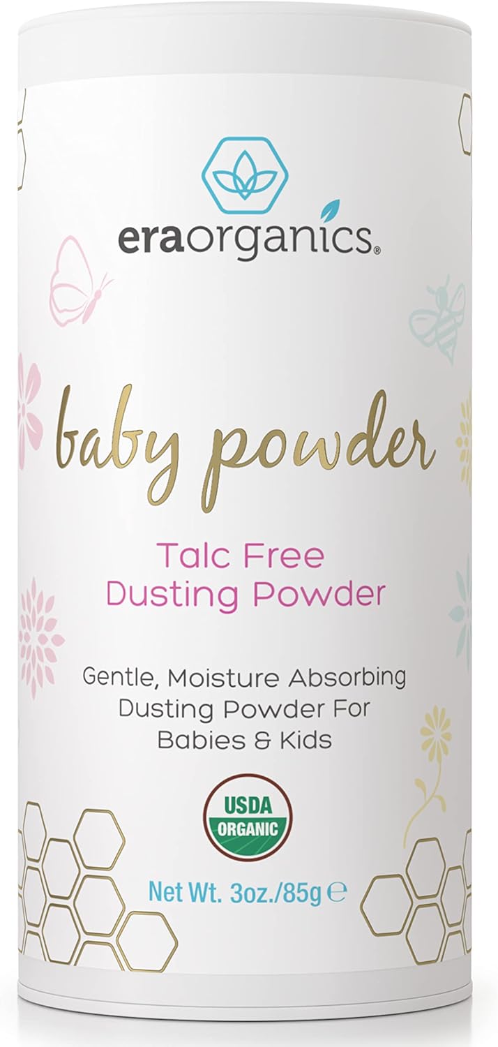 Usda Organic Baby Powder Talc-Free Dusting Powder - Soothing Organic Arrowroot, Calendula And Cornstarch Baby Powder For Newborn, Babies And Toddlers - Made In Usa - 3Oz/85G