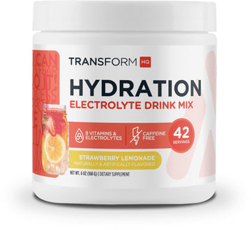 TransformHQ Hydration 42 Servings (Strawberry Lemonade) - Electrolytes