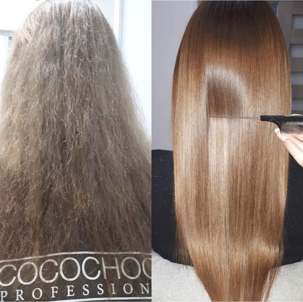 Cocochoco Professional Gold Keratin Kit In Box - Gold Keratin Hair Treatment (200 Ml) And Cleansing Shampoo (50 Ml) - Complex Keratin Treatment For Hair Straightening - For All Hair Types