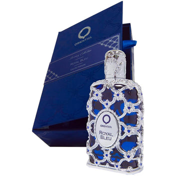 Orientica Luxury Collection Royal Bleu Extrait De Parfum With Notes Of Bergamot, Jasmine & Vanilla, Bold & Sophisticated Long-Lasting Fragrance For Women, Elegant & Enigmatic Scent, 2.7 Oz/80Ml