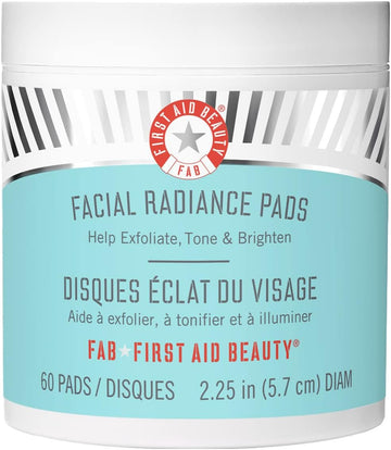 First Aid Beauty Facial Radiance Pads – Daily Exfoliating Pads With Aha That Help Tone & Brighten Skin – 60 Count