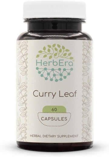 Curry Leaf 120 Capsules, 500 Mg, Curry Leaf (Murraya Koenigii) Dried Leaf (120 Capsules)