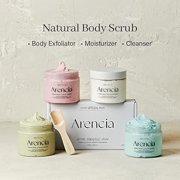 Fresh Cloud Sea Salt Body & Scalp Scrub (Mint)- Exfoliant, Bump Eraser For Silky Smooth Skin, Korean Skin Care