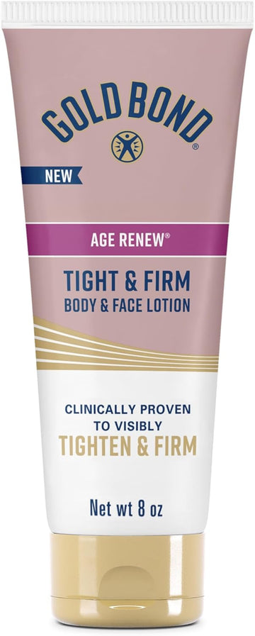 Gold Bond Age Renew Tight & Firm Body & Face Lotion With Proteins & Lipids, Skin Firming Lotion For Aging, Dry Skin, 8 Oz