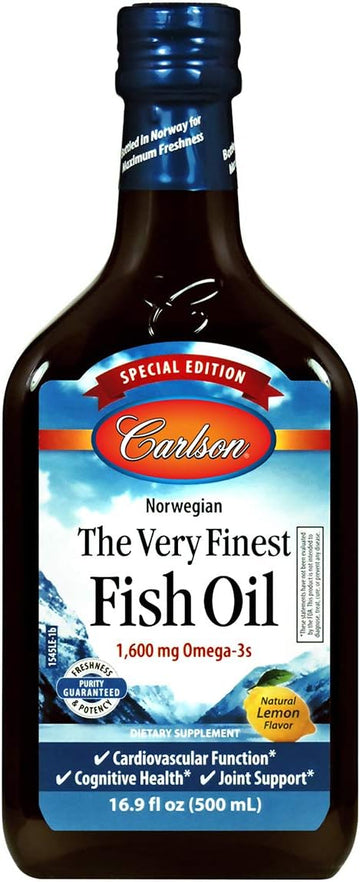 Carlson - The Very Finest Fish Oil, Special Edition, 1600 mg Omega-3s,