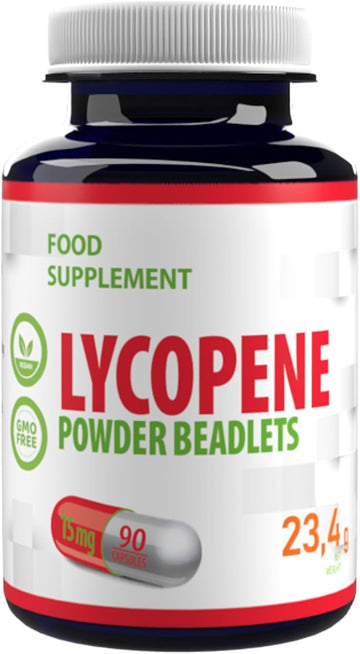 Hepatica Lycopene 15Mg | 10% Beadlet | 90 Vegan Capsules | High Strength Antioxidant For Skin & Prostate Health | 3Rd Party Lab Tested