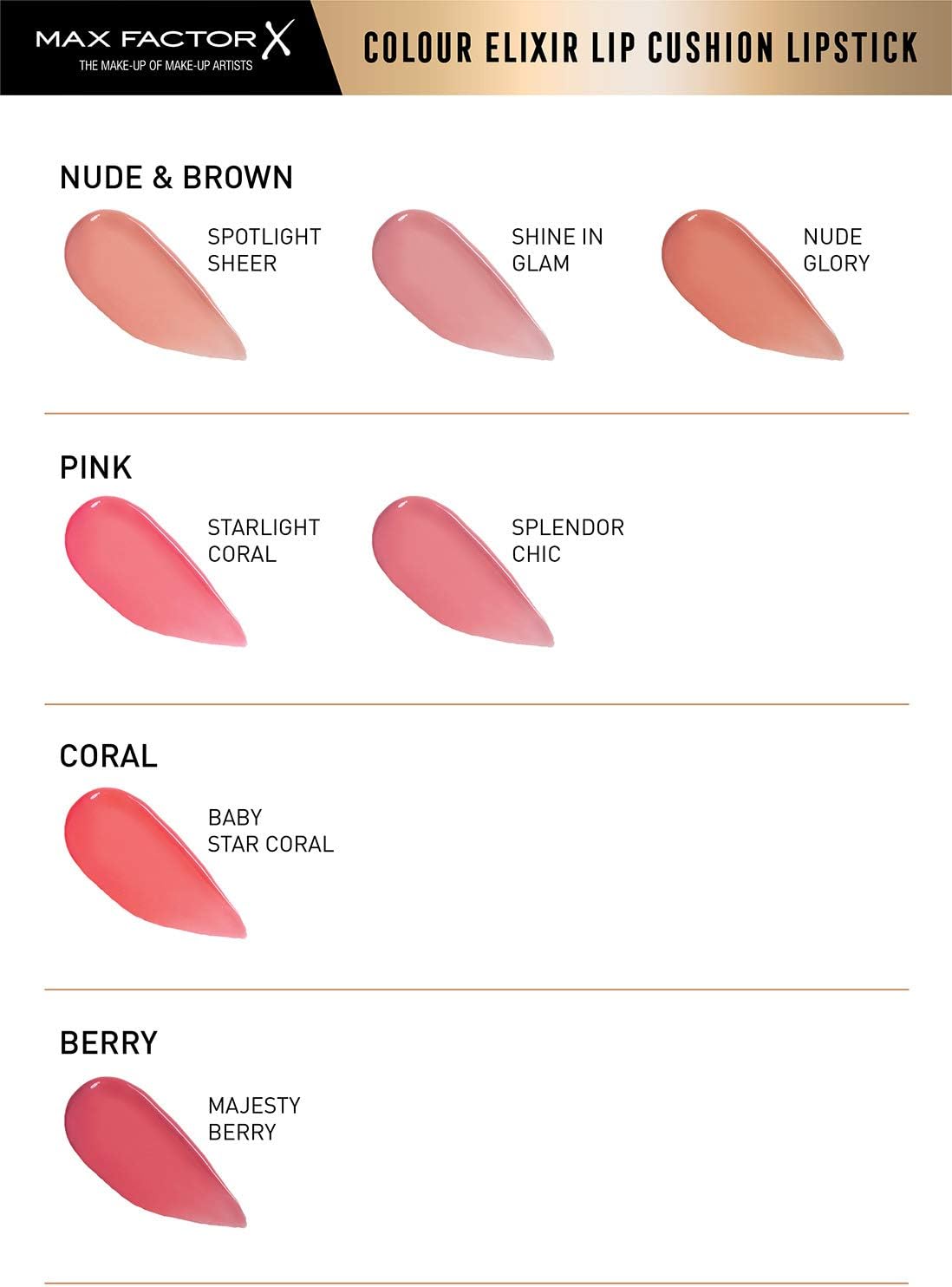 Max Factor Colour Elixir Lip Cushion Gloss with Mineral Oil and Vitamin E, Spotlight Sheer, 9 ml : Amazon.co.uk: Beauty
