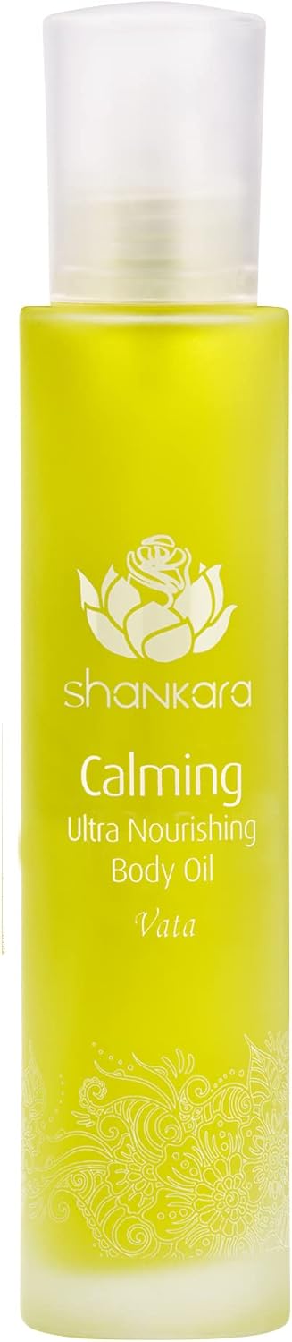 Shankara Calming Body Oil For Women And Men With Avocado, Sesame, Almond, Jasmine, Vetiver, And Borage – Perfect Moisturizing Body Oil For Relaxing Mind And Body. (100Ml/1 Bottle)