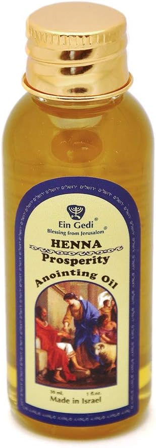 Anointing Oil 30 Ml - 1 Fl Oz Ein Gedi From Holyland Jerusalem (Henna)