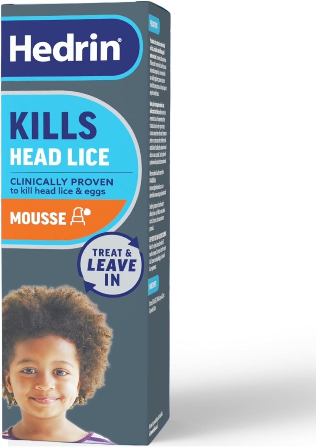 Hedrin Treat & Go Leave-In Mousse, Fast, No Fuss Lice & Nit Treatment, Kills Head Lice & Eggs, Clinically Tested, Suitable For Adults & Children, 1 X 100Ml (4 X 25Ml Treatments) (Pack Of 2)
