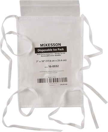 Mckesson Disposable Ice Pack Bag, Tie Straps, 7 In X 10 In, 10 Count, 1 Pack