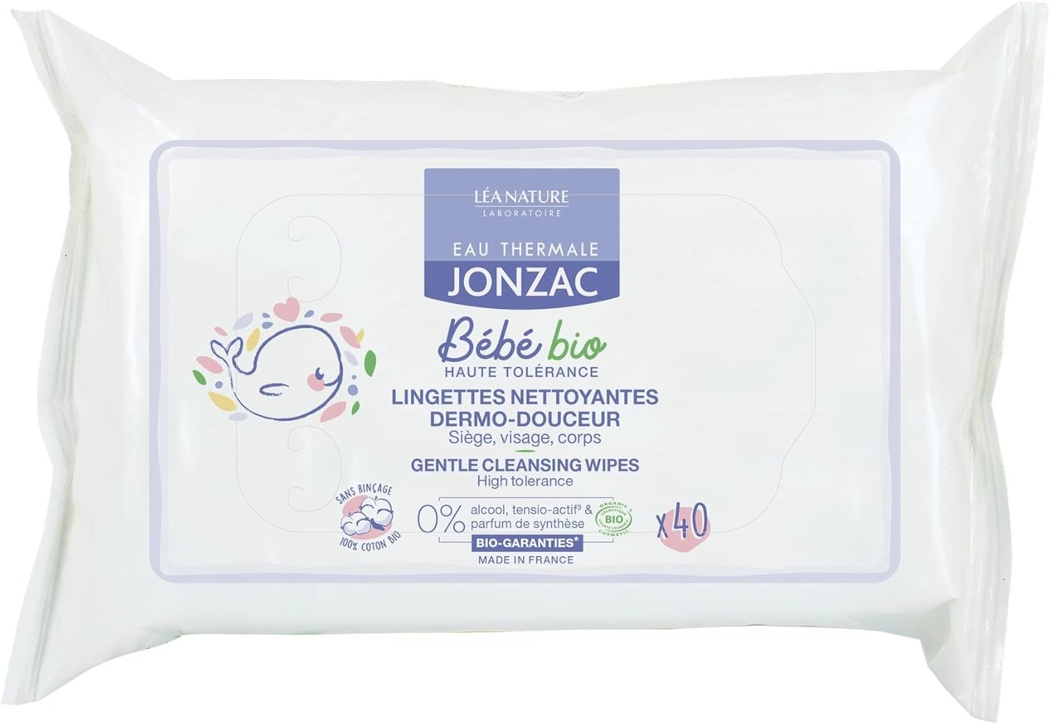 EAU THERMALE JONZAC Organic Dermo-Douceur Cleansing Wipes : Amazon.co.uk: Beauty
