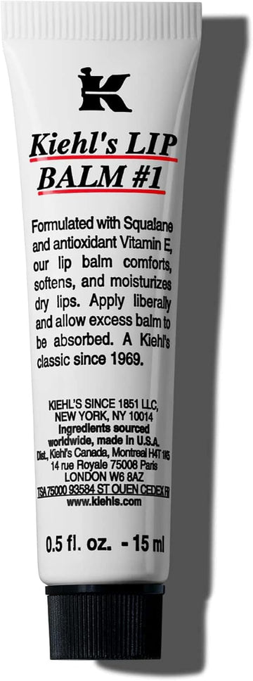Kiehl'S Lip Balm #1, Moisturising Clear Lip Treatment For Dry Lips, Fragrance-Free, Unscented, 15Ml